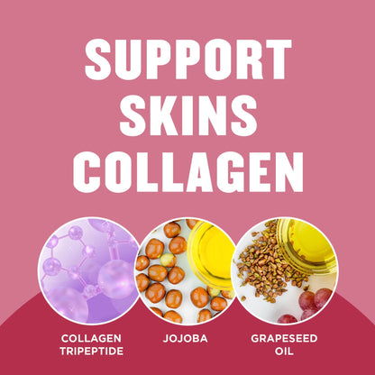 Gold Bond Plumping Collagen Body and Face Serum Lotion, Lightweight Hydrating Moisturizer with Collagen Peptide Complex, Jojoba and Grapeseed Oils to Visibly Plump Skin, Cherry Blossom Scent, 8 oz