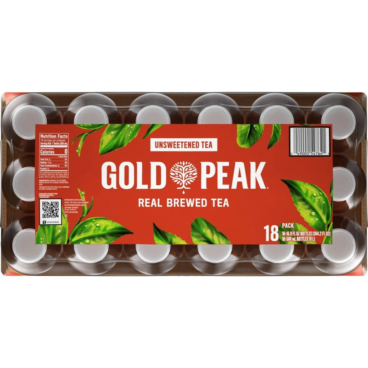 Gold Peak Unsweetened Tea 16.9 fl. oz., 18 pk.