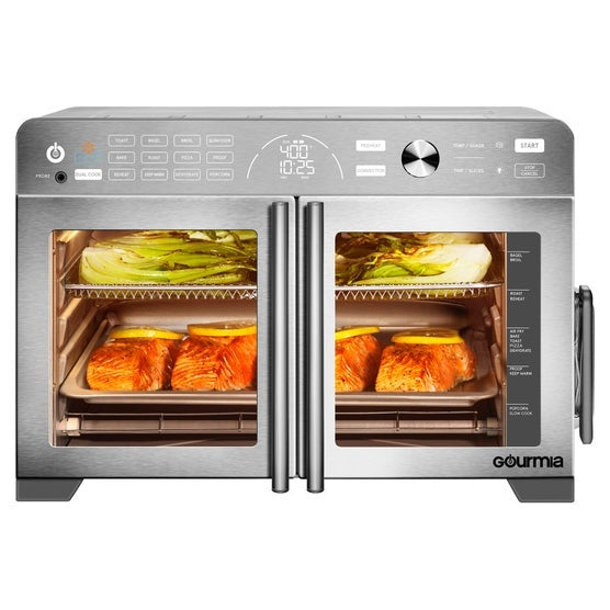 Gourmia XL 13-In-1 French Door Countertop Oven with Air Fry and Temperature Probe
