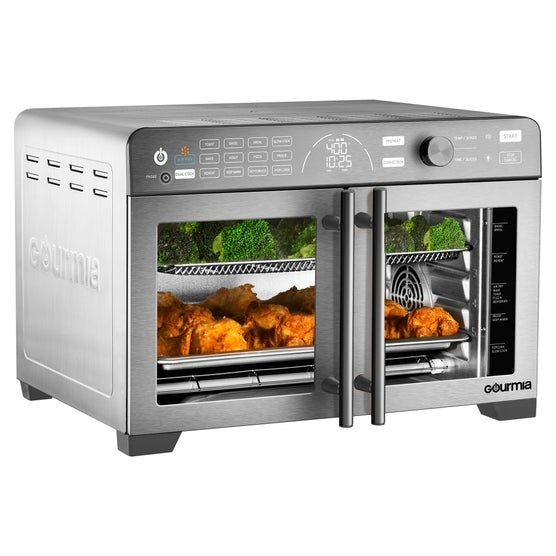 Gourmia XL 13-In-1 French Door Countertop Oven with Air Fry and Temperature Probe