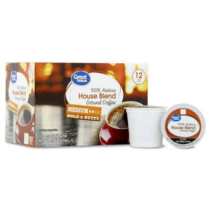 Great Value Espresso, Dark Roast Coffee Pods, 12 Count