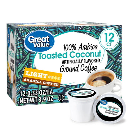 Great Value Espresso, Dark Roast Coffee Pods, 12 Count