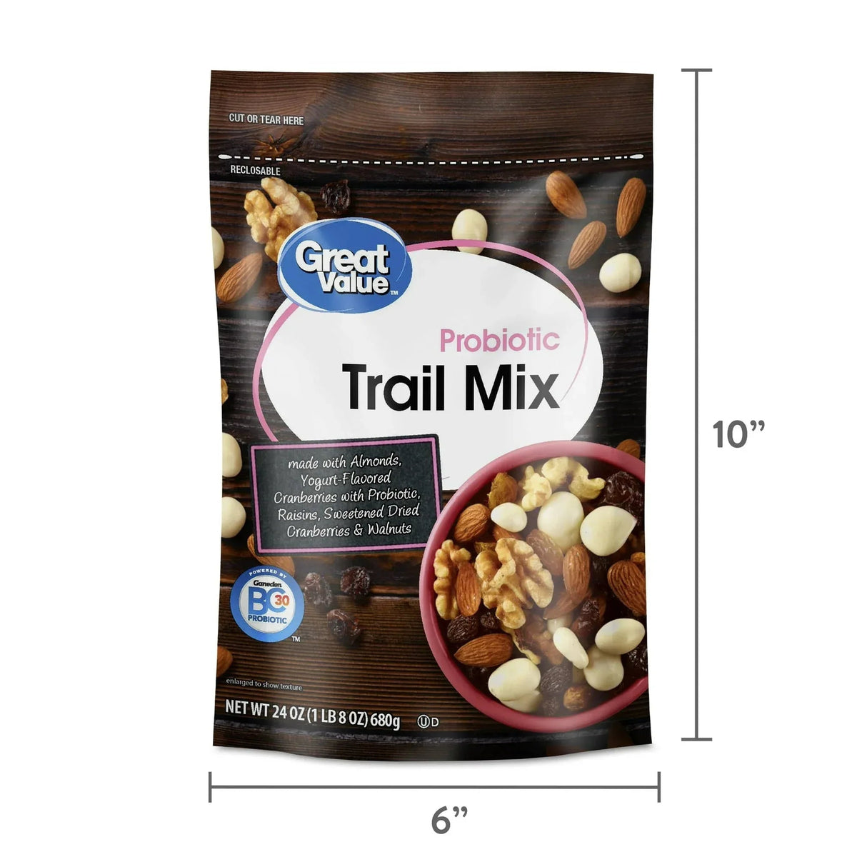 Great Value Probiotic Trail Mix, 24 oz