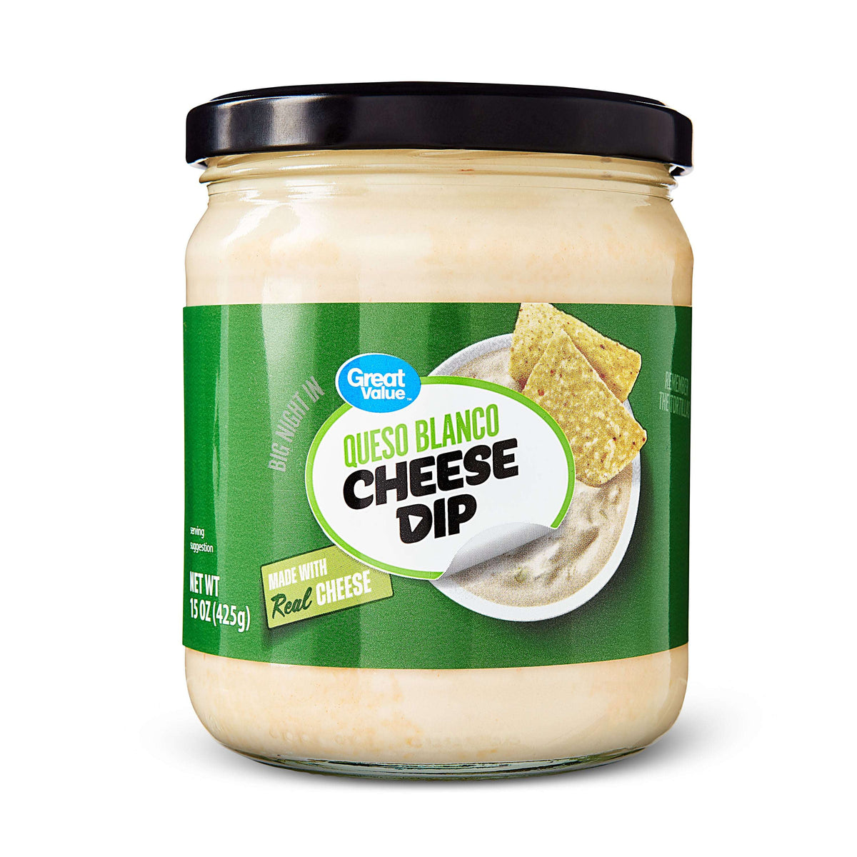 Great Value Queso Blanco Cheese Dip, 15 oz