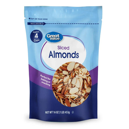 Great Value Sliced Almonds, 16 oz
