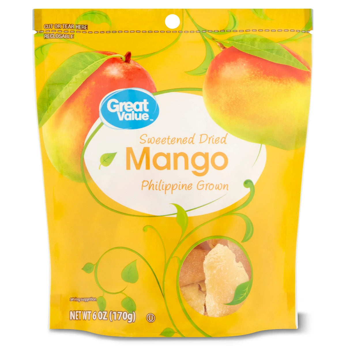 Great Value Dried Philippine Mango, 6 oz