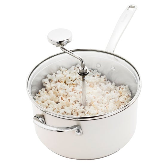 GreenPan 5.39 qt. Stainless Steel Popcorn Popper