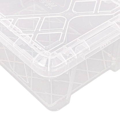 Greenmade InstaView 13 Quart Clear Plastic Stackable Storage Bins, 8-pack