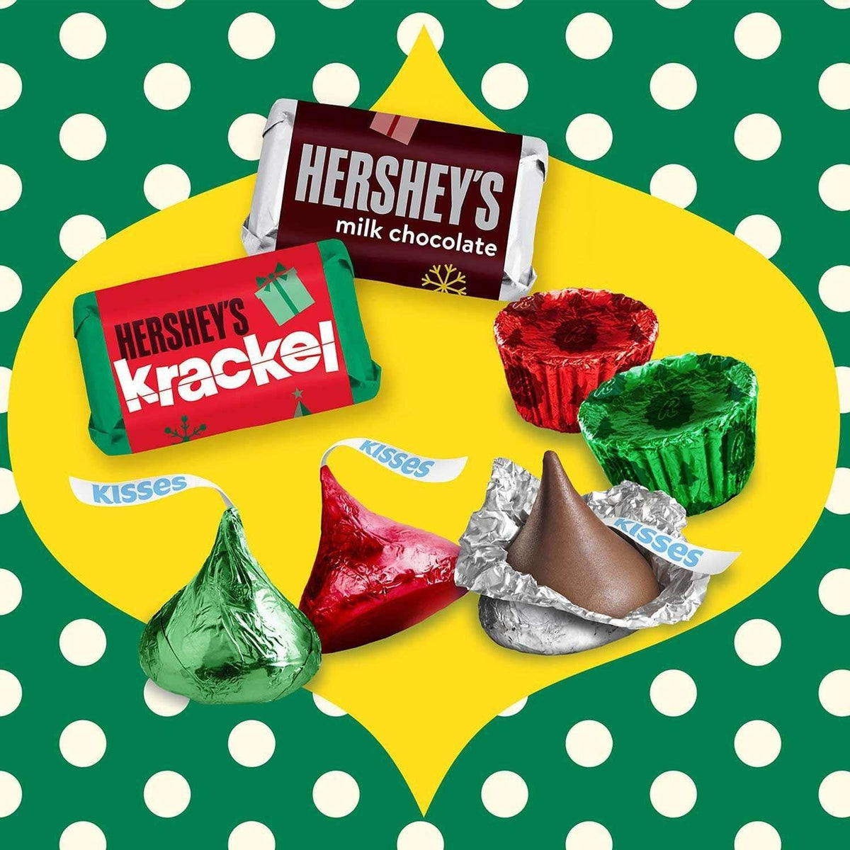 HERSHEY'S Christmas Assorted Chocolate Candy, 130 pcs.