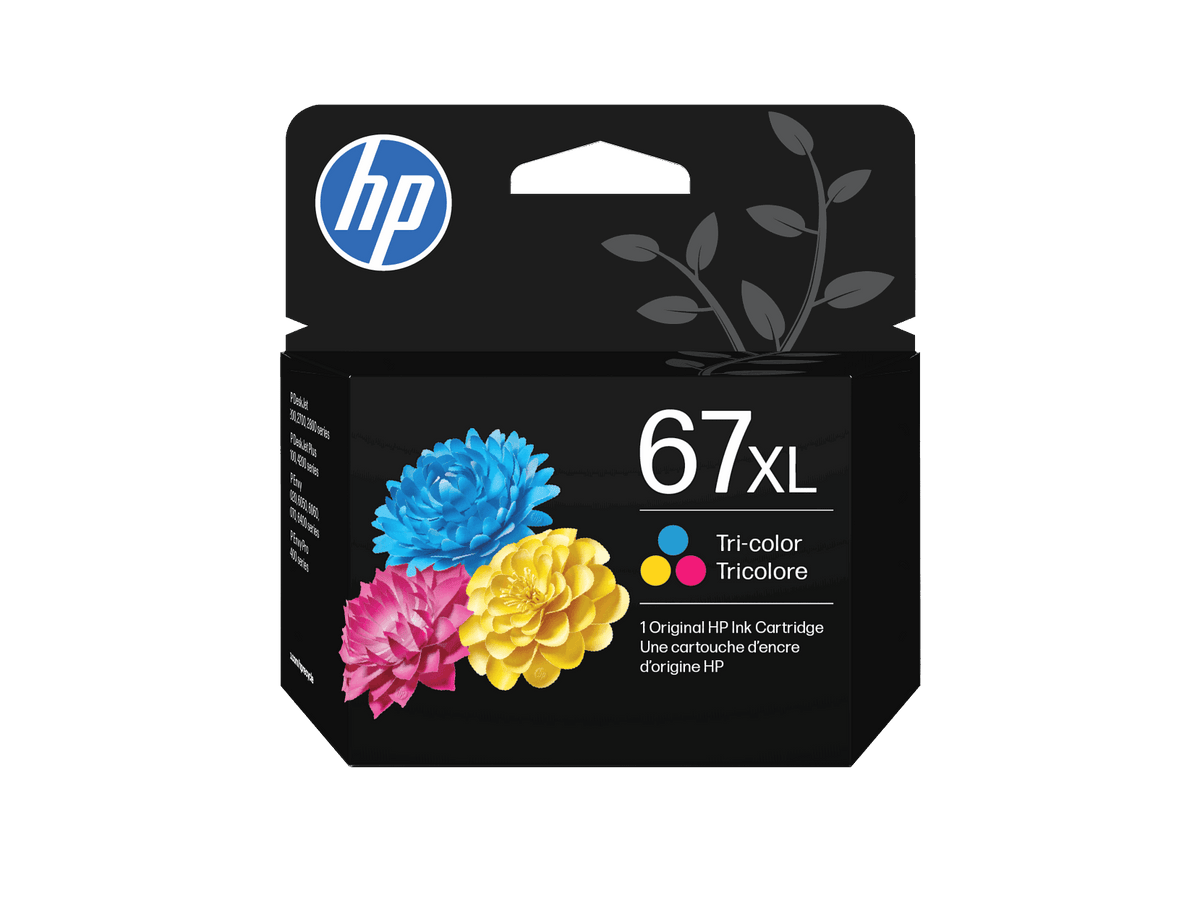 HP 67XL High Yield Black Original Ink Cartridge, ~240 pages, 3YM57AN#140