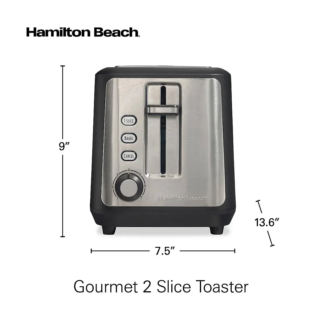 Hamilton Beach Gourmet 2-Slice Toaster