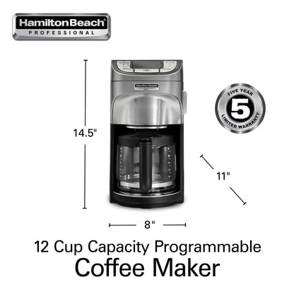 Hamilton Beach Professional Programmable 12-Cup Capacity Coffee Maker