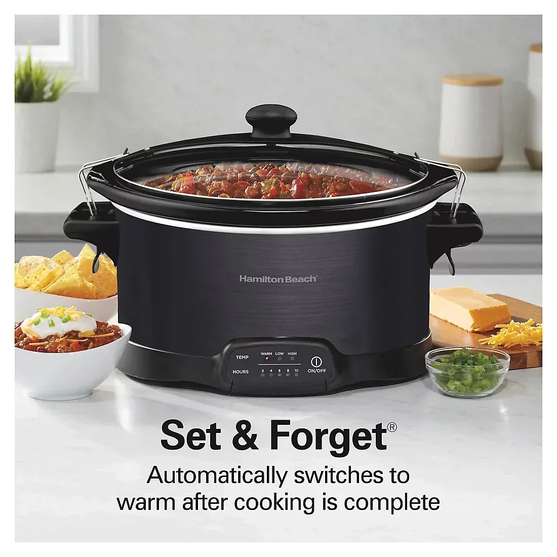 Hamilton Beach Programmable Stay or Go Cooker, 7 Quart