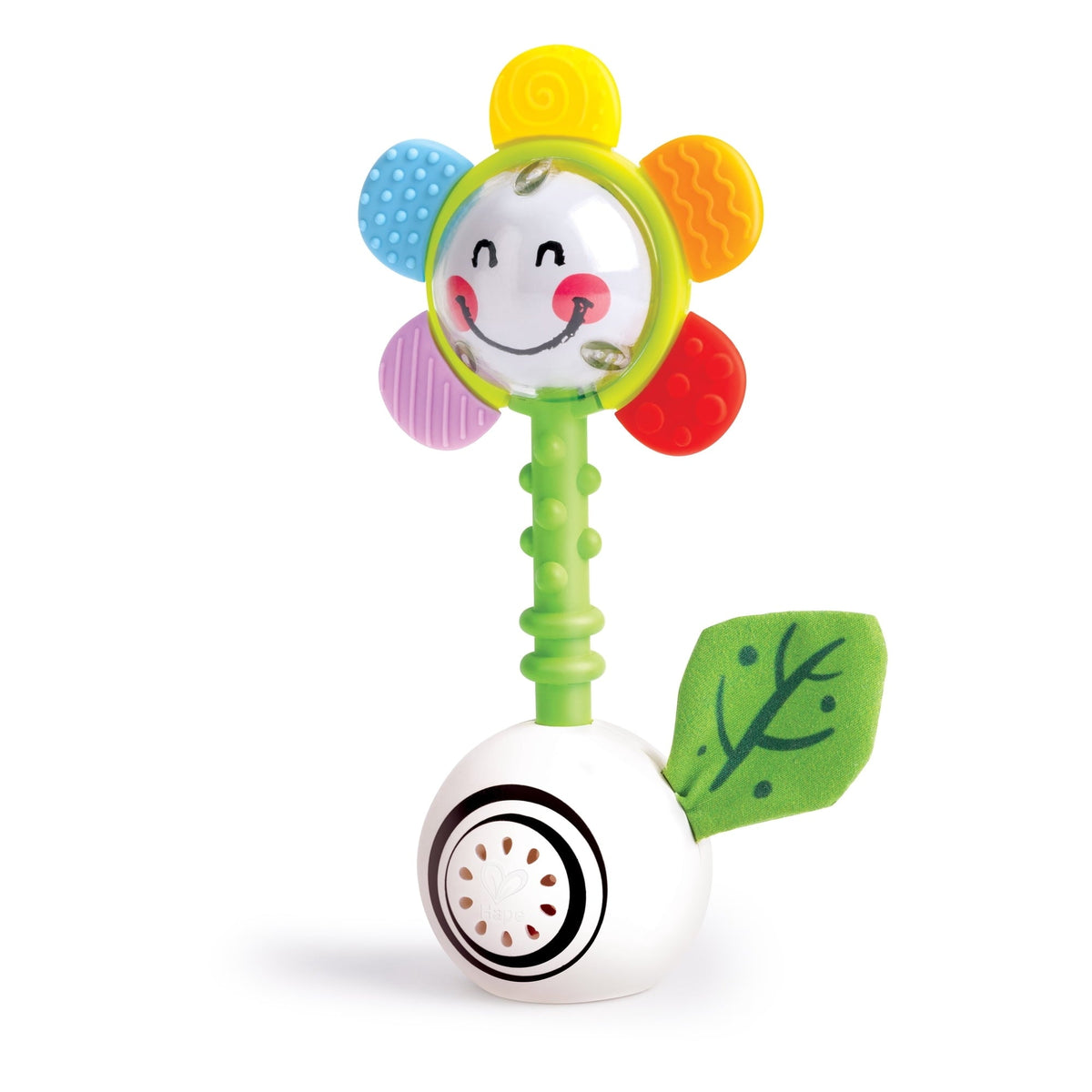 Hape Light-Up Flower Rattle Electronic Learning and Education Toys Shake 'n Sparkle Flower Infant Rattle