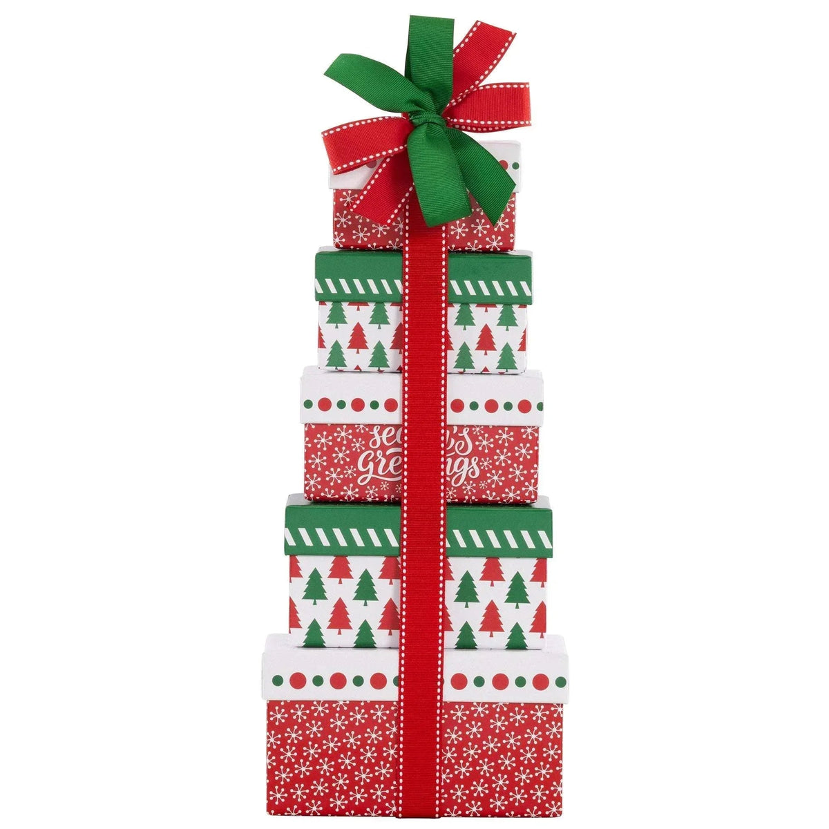 Happy Holidays Tower of Sweets