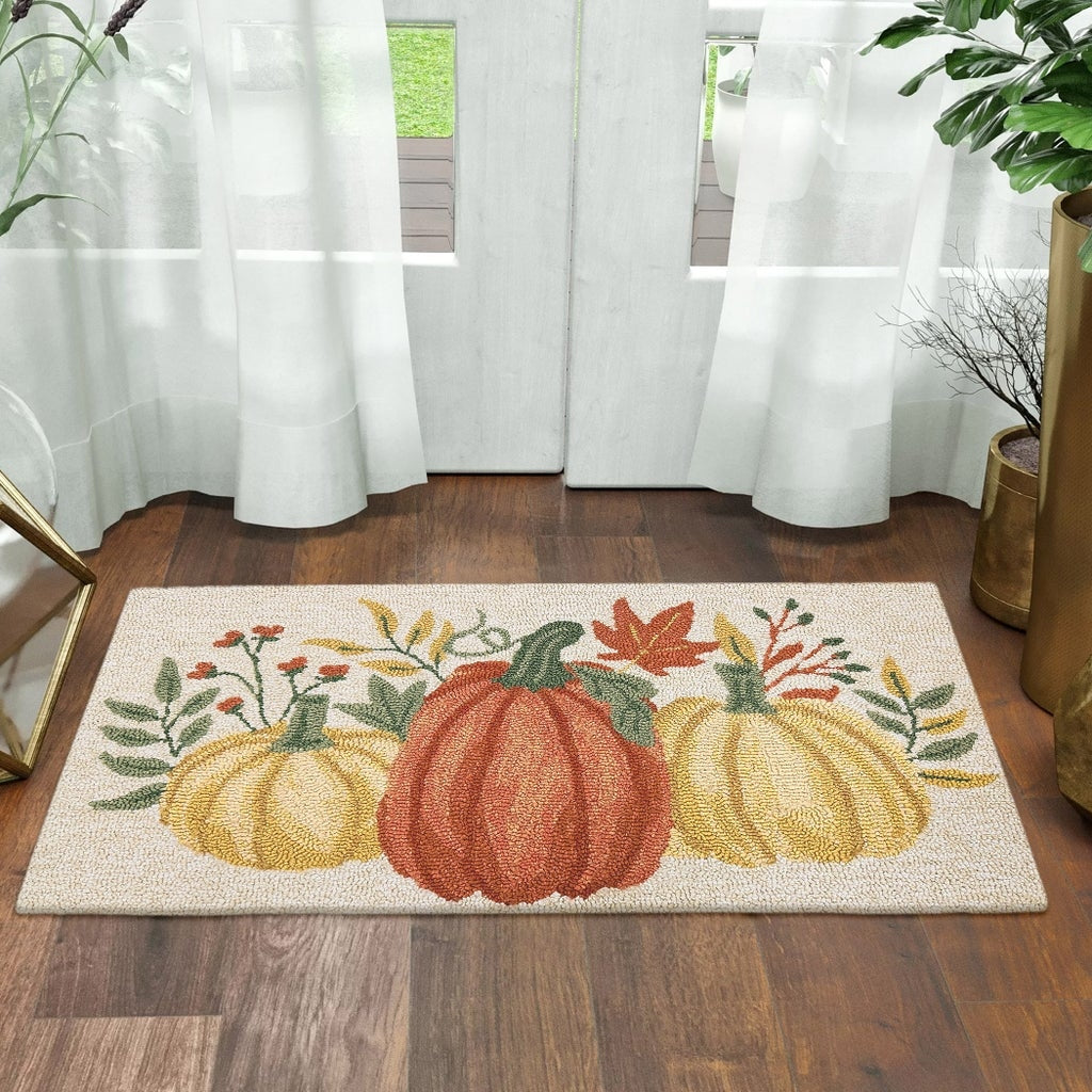 Harvest Hooked Accent Rug, 22” x 38”
