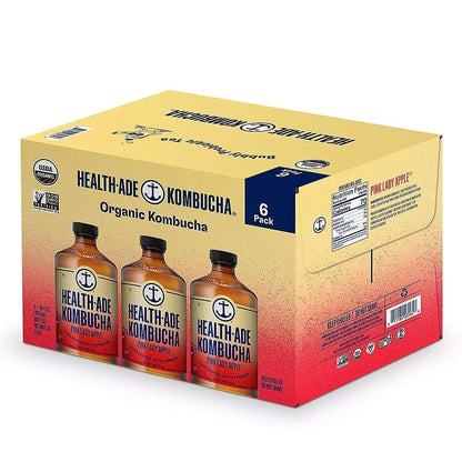 Health-Ade Pink Lady Apple Kombucha, 6 pk./16 oz.