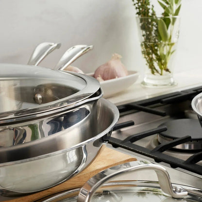 Henckels 11-Piece Stainless Steel Tri-Ply Clad Cookware Set