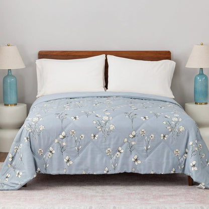 Herringbone Microfiber Down Alternative Blanket