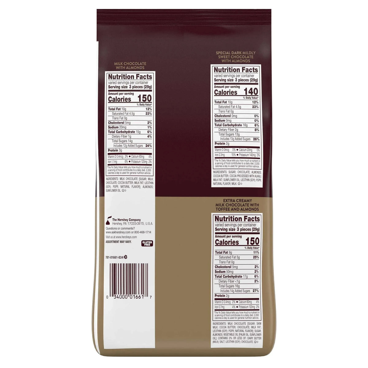 Hershey's Nuggets Assortment, Variety Pack, 145-count
