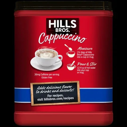 Hills Bros. Cappuccino Sugar-Free French Vanilla - Instant Cappuccino Mix
