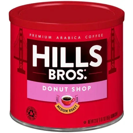 Hills Bros. Coffee Donut Shop - Medium Roast - Ground - Premium Arabica