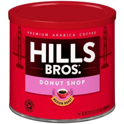 Hills Bros. Coffee Donut Shop - Medium Roast - Ground - Premium Arabica