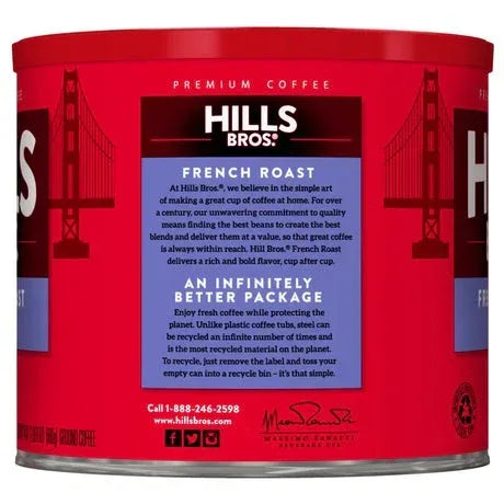 Hills Bros. Coffee French Roast - Dark Roast - Ground