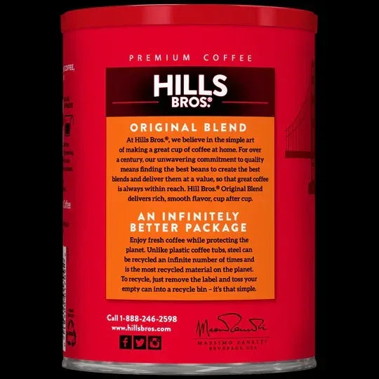 Hills Bros. Coffee Original Blend - Medium Roast - Ground