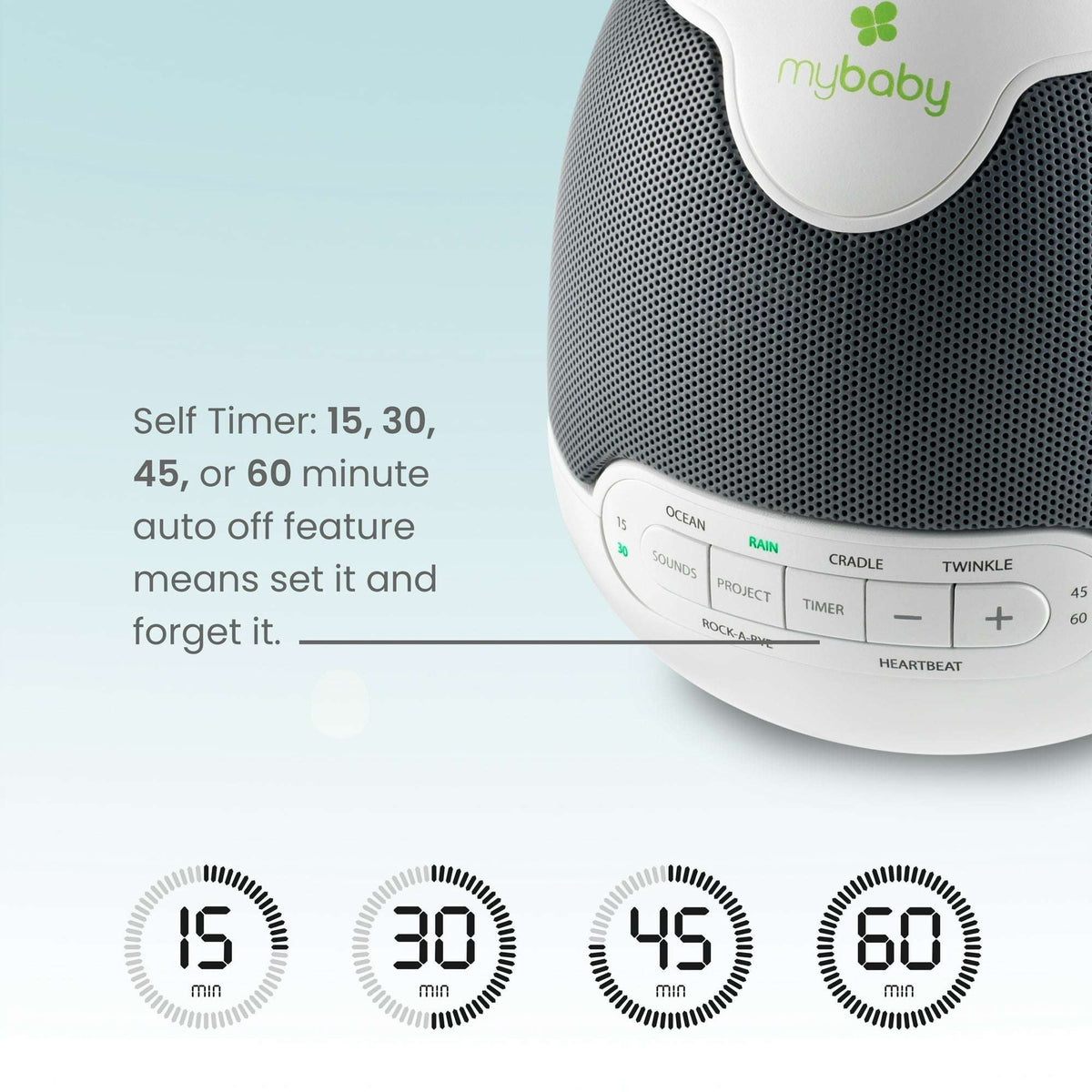 HoMedics My Baby Lullaby Sound Spa Sound Machine and White Noise Machine - Sounds & Projection, Plays 6 Sounds & Lullabies, Image Projector Featuring Diverse Scenes, Auto-Off