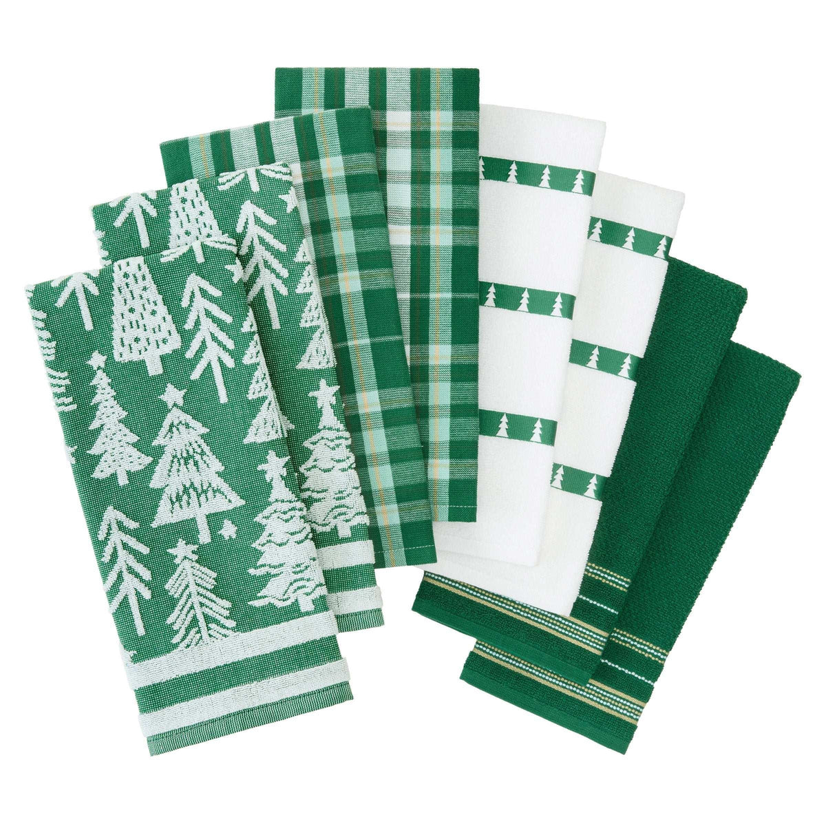 Holiday Kitchen Towels, 8-pack