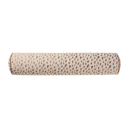 Home Decor Collection Woven Leopard Bolster Decorative Pillow
