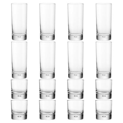 Home Essentials Bubble Sham Drinkware, Set of 16