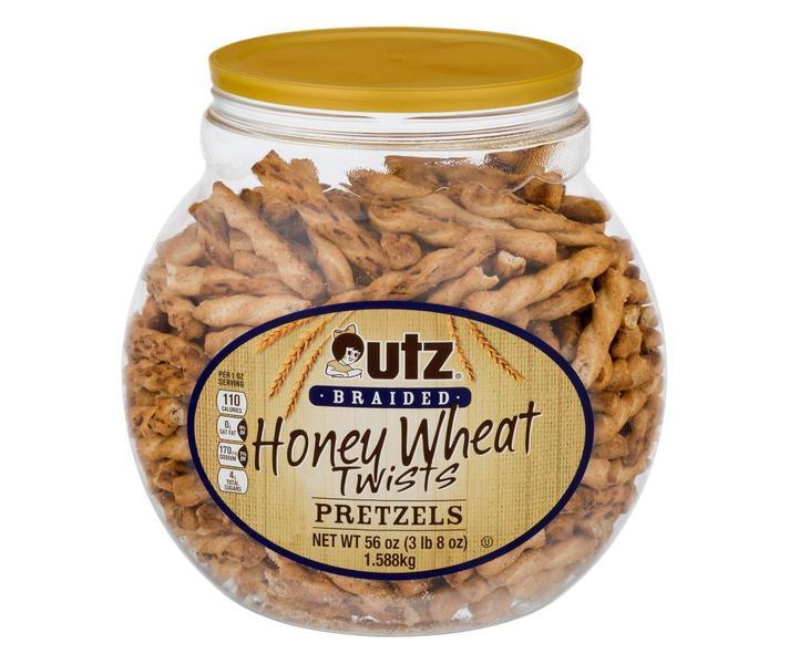 Honey Wheat Braided Pretzels Barrel, 56 oz.