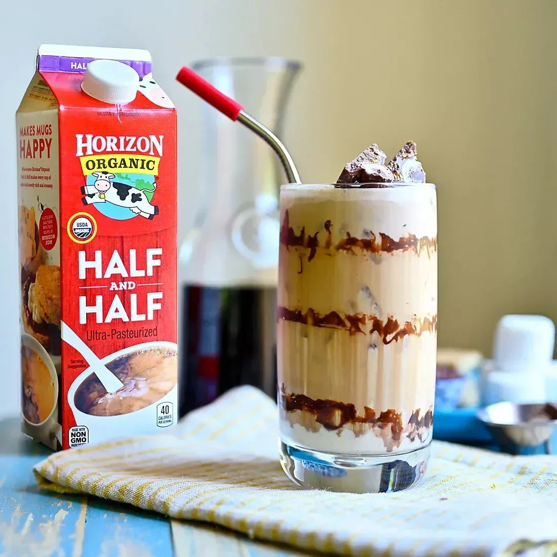 Horizon Organic Half and Half, Carton, 32 fl. oz.