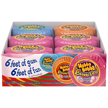 Hubba Bubba Bubble Gum Tape, Variety Pack, 2 oz, 12-count