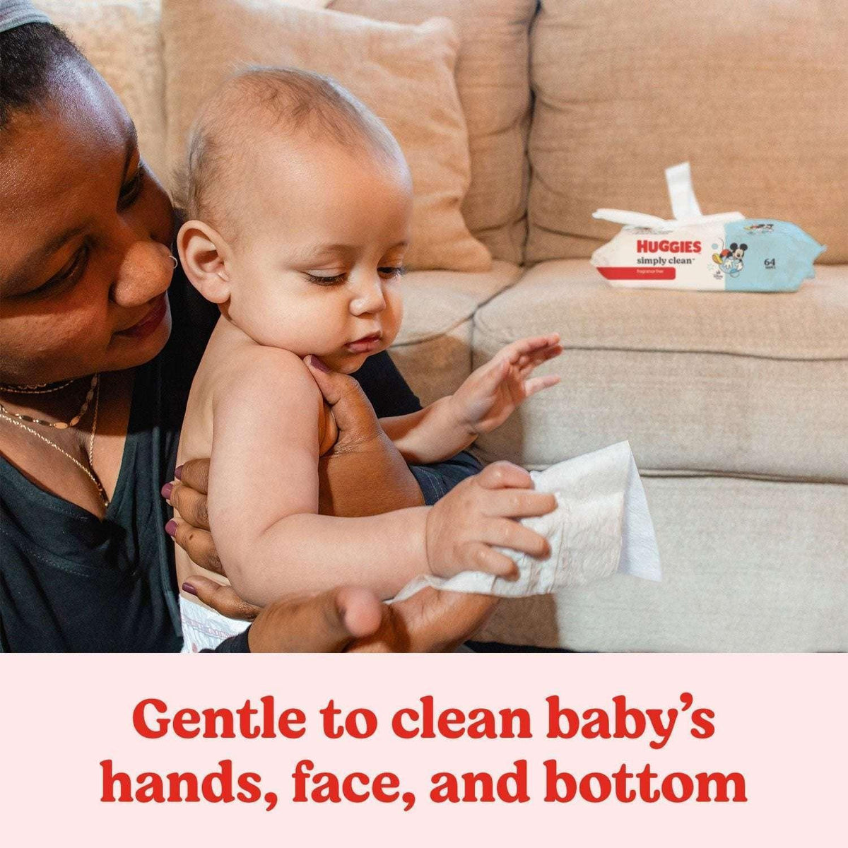Huggies Simply Clean Unscented Baby Wipes, 18 pk., 1152 Wipes
