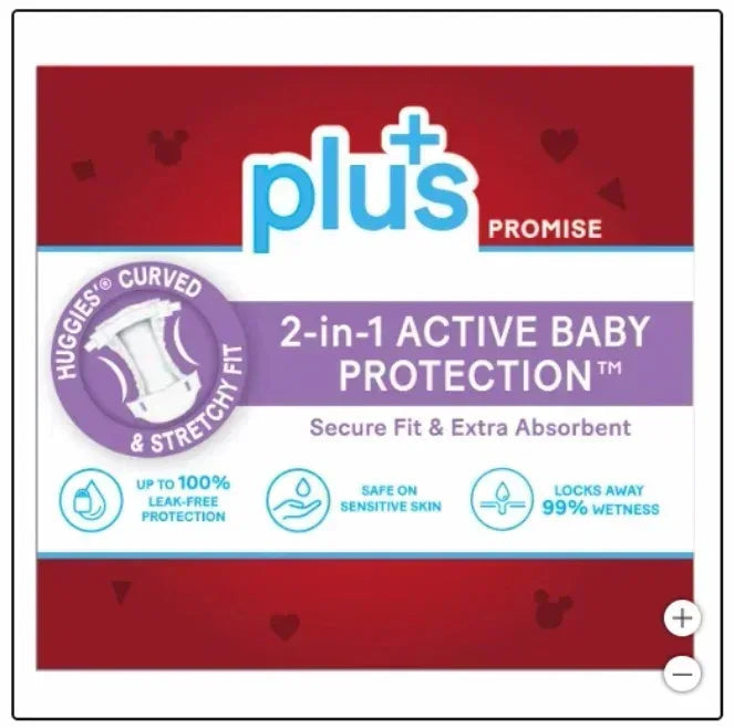 Huggies Plus Diapers Sizes 3 - 7