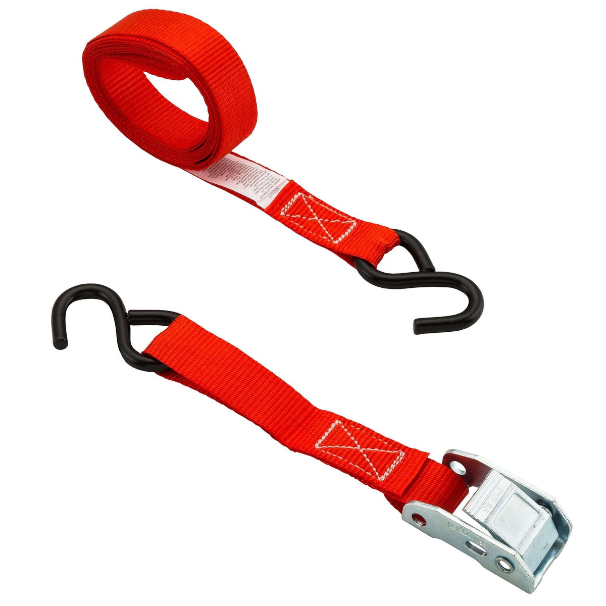 Hyper Tough 1 inch by 10 feet 300 lbs. S-Hook Cam Buckle Strap Tie Down