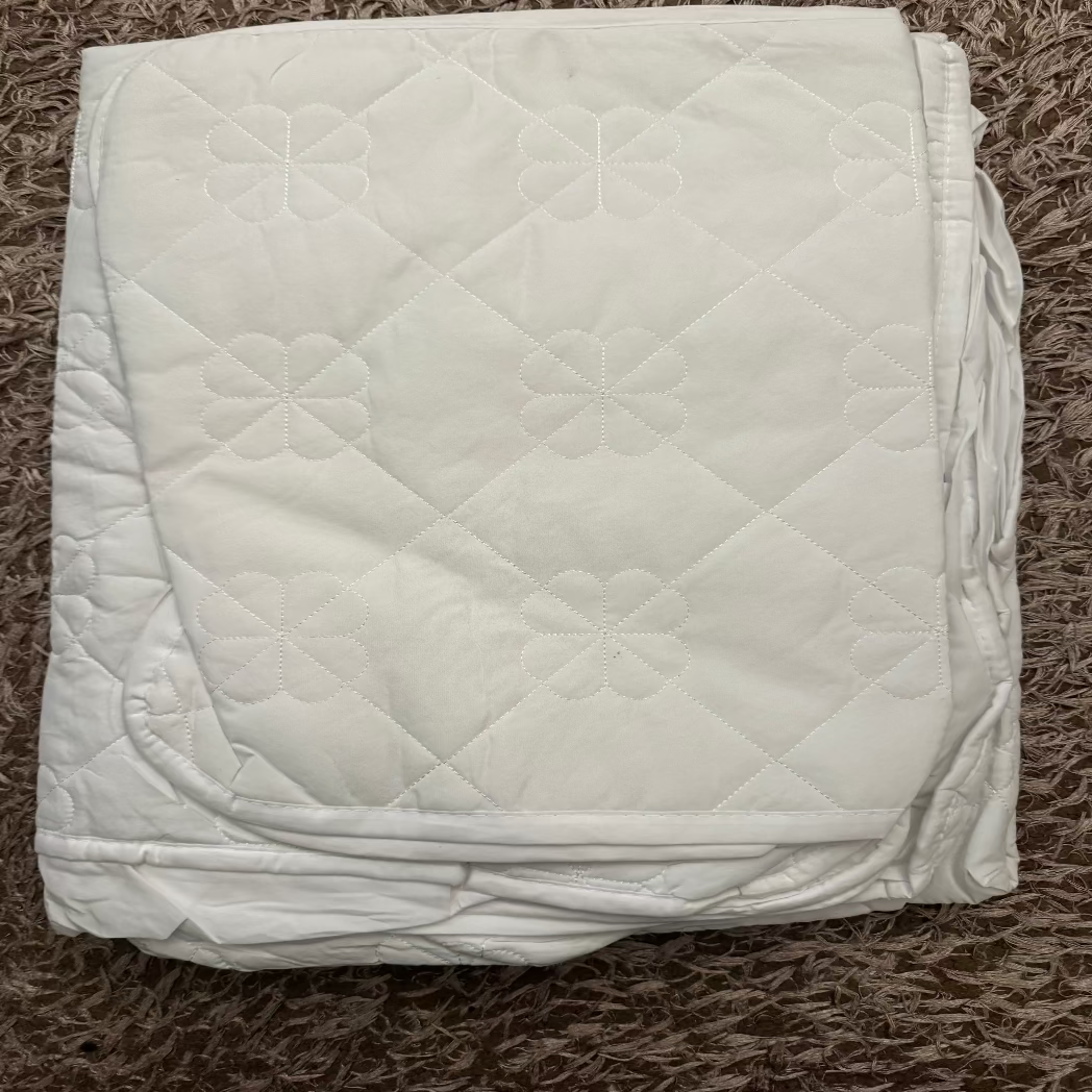 Sábana Bajera Ajustable de Algodón Clase A Suave 160x200cm – Protector de Colchón Elástico Transpirable para Cama Doble