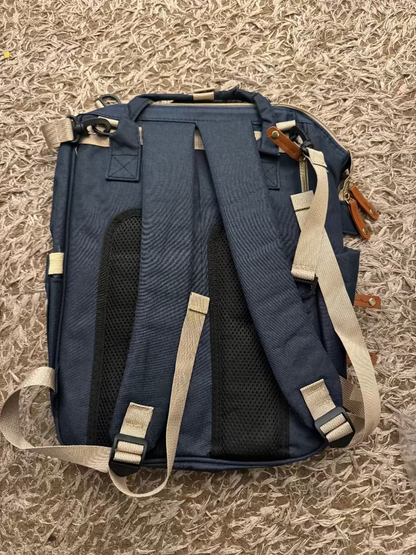 Mochila para pañales impermeable multifunción – Bolso grande para bebé con 16 bolsillos y cambiador
