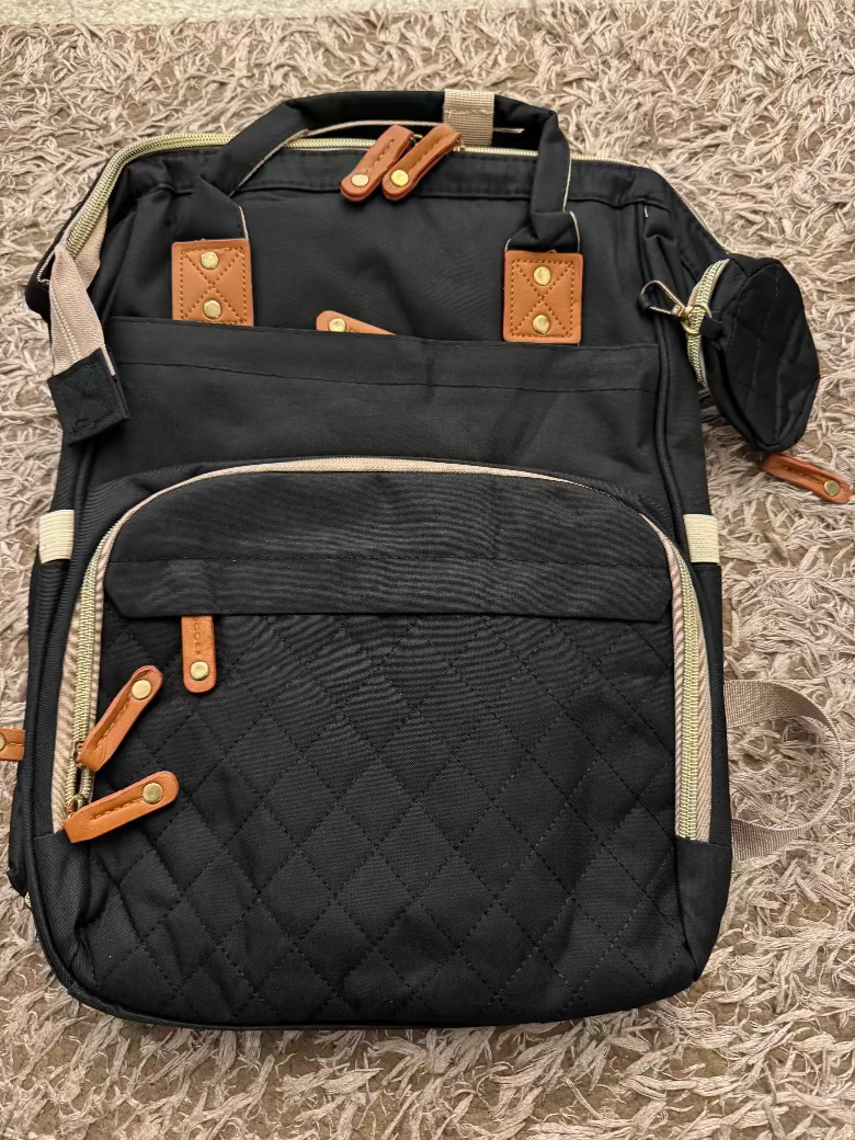 Mochila para pañales impermeable multifunción – Bolso grande para bebé con 16 bolsillos y cambiador