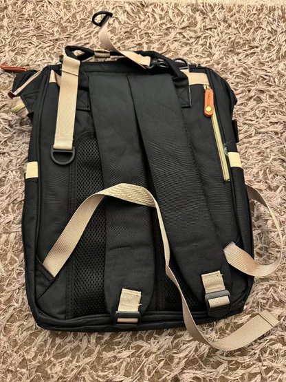 Mochila para pañales impermeable multifunción – Bolso grande para bebé con 16 bolsillos y cambiador