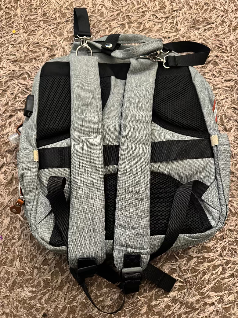 Mochila Pañalera Multifuncional – Bolsa de Gran Capacidad para Bebé con Cambiador y Bolsillos Térmicos
