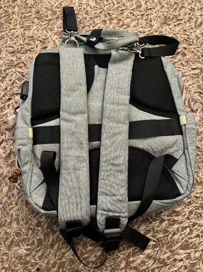 Mochila Pañalera Multifuncional – Bolsa de Gran Capacidad para Bebé con Cambiador y Bolsillos Térmicos