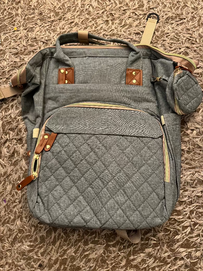Mochila para pañales impermeable multifunción – Bolso grande para bebé con 16 bolsillos y cambiador