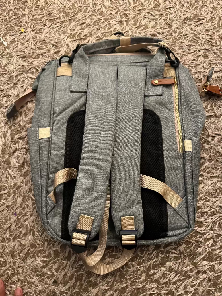 Mochila para pañales impermeable multifunción – Bolso grande para bebé con 16 bolsillos y cambiador
