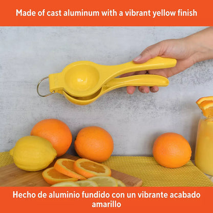 IMUSA Yellow Lemon Squeezer / IMUSA Exprimidor de Limones y Frutas Citricas, Amarillo