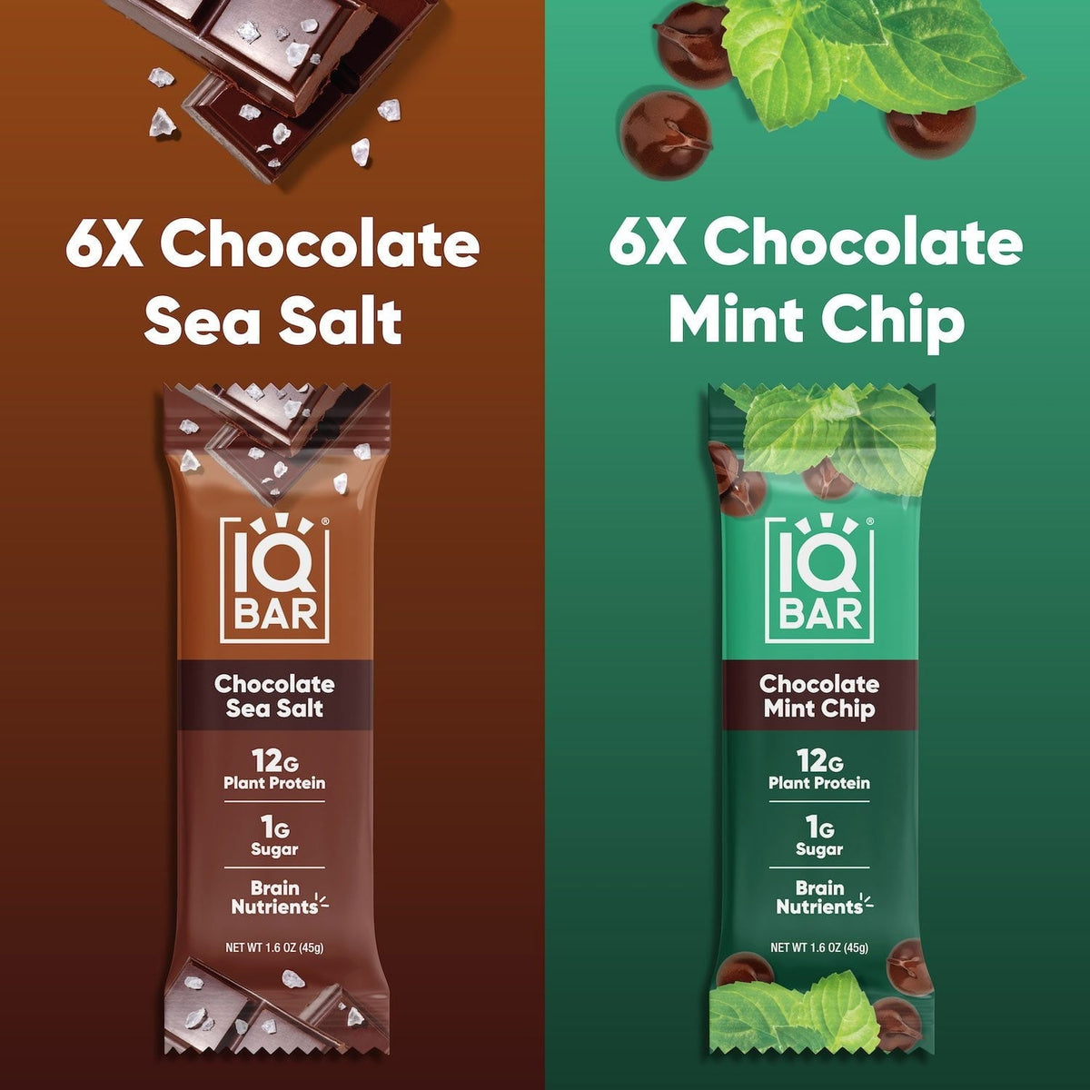 IQBAR Protein Bar, Variety Pack, 1.6 oz., 12 ct.