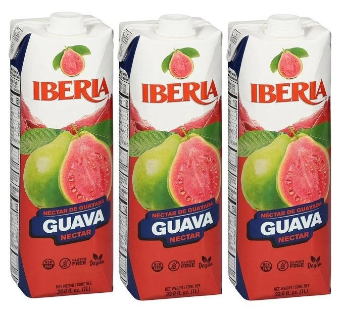 Iberia Guava Nectar 33.8 Ounce (Pack Of 3)